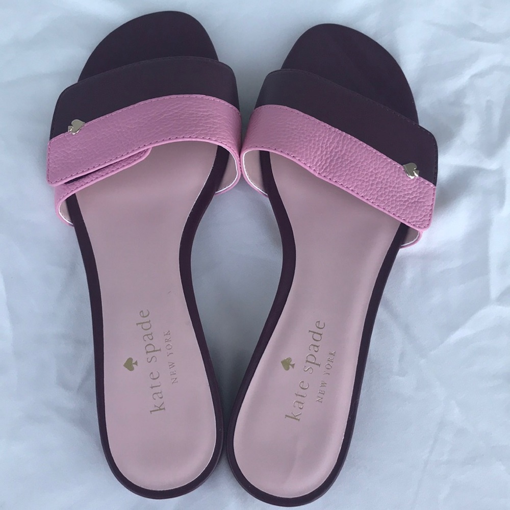 Kate Spade ♠️ Perfect Pink and Wine Sandals